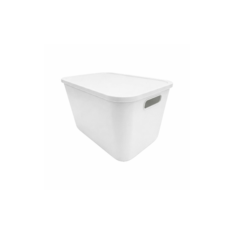 White/blue Storage Box With Lid QBOX XL-image null