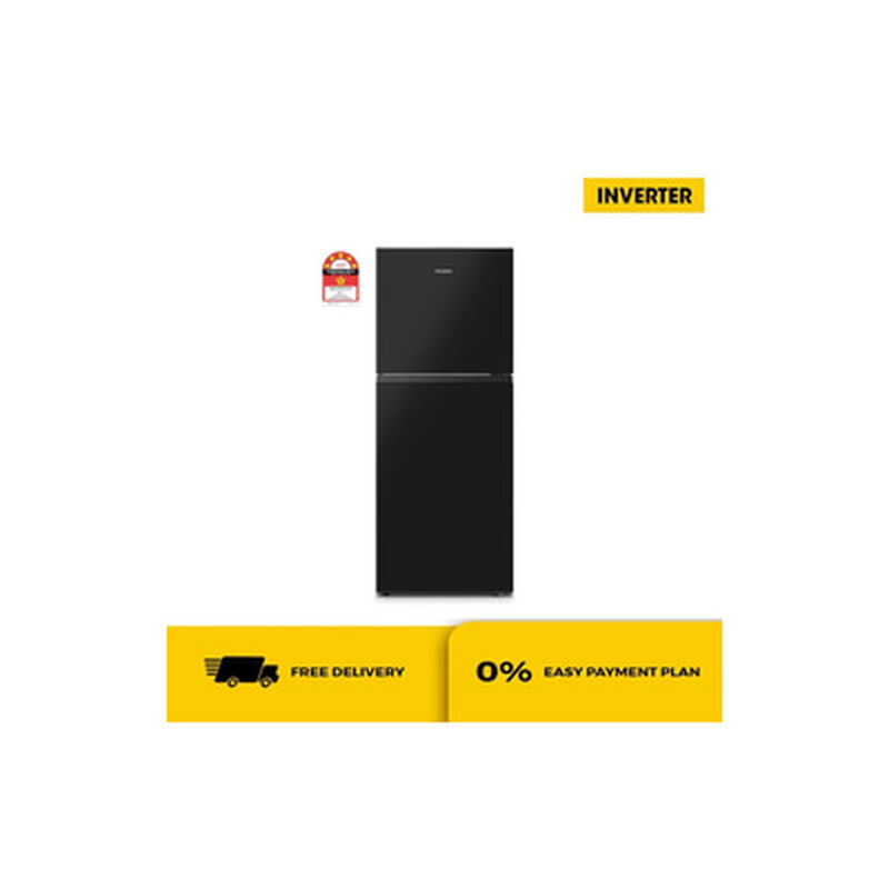 HISENSE 2 Door Fridge 240l(black) Inverter Black Metel 240l RT286N4ABN1-image 1