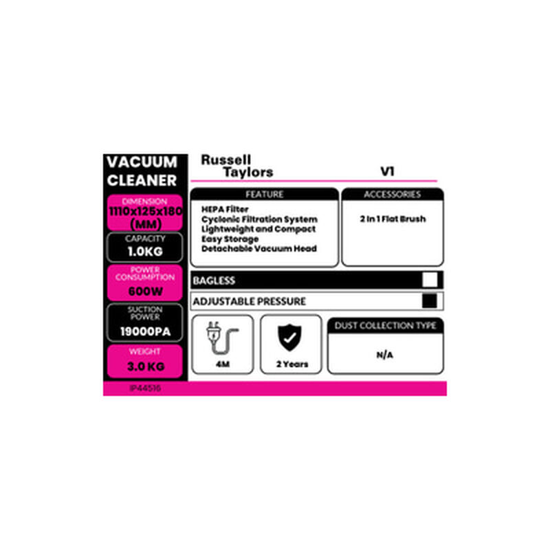 R.TAYLORS Stick Vacuum Cleaner V1-image 4