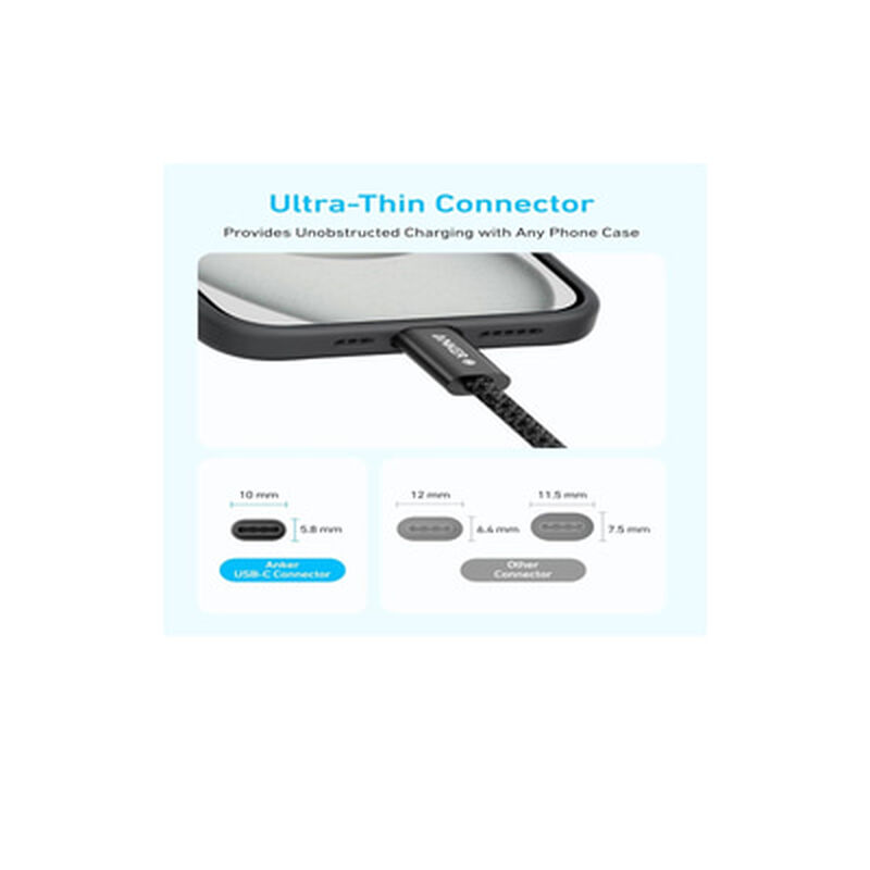 ANKER Usb-c To Usb-c Cable 1m Anker Zolo 240w Black A8060H11-image 4