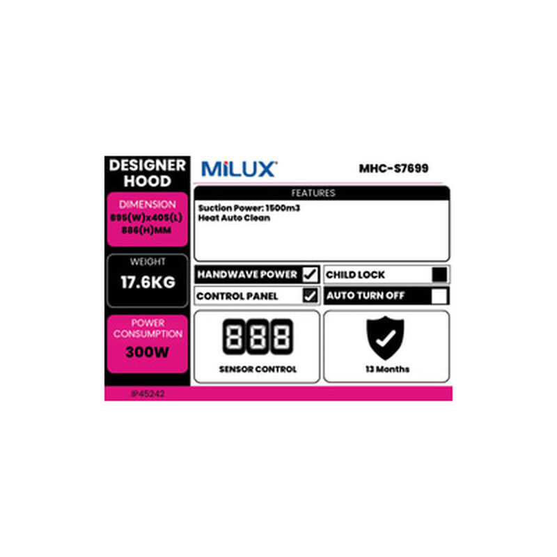 MILUX Designer Hood MHC-S7699-image 2