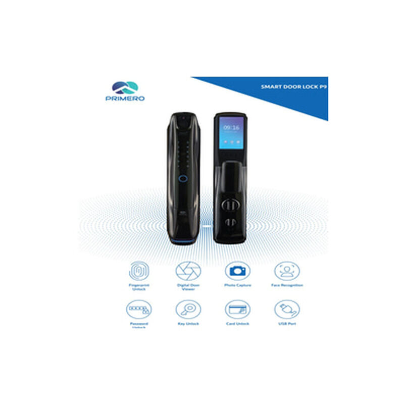 PRIMERO Smart Door Lock 3d Face Id P9-image 2