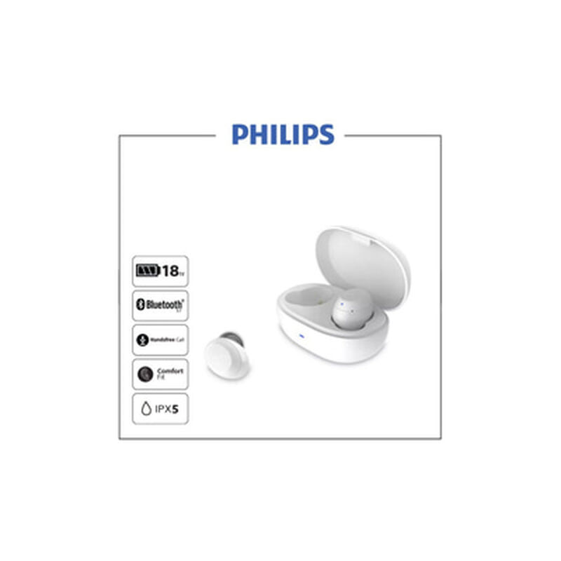 PHILIPS Wireless Tws Earbuds White TAT1235WT/97-image 3