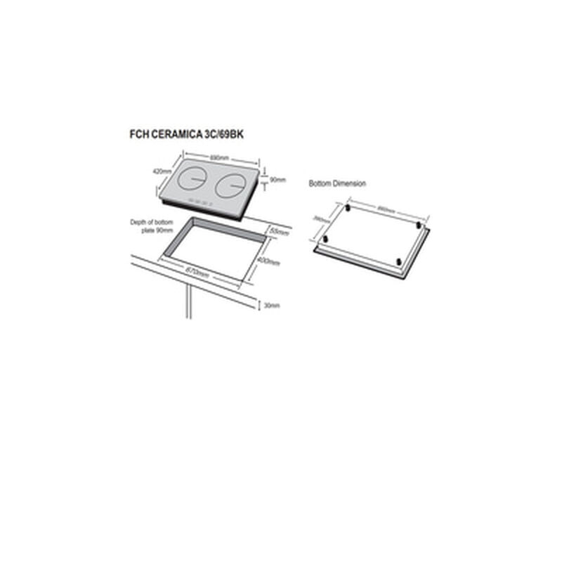 FABER Built-in Ceramic Hob FBR-FCH3C/69BK-image 2