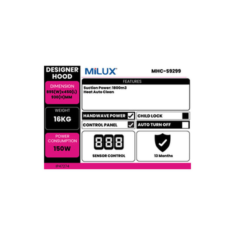 MILUX Designer Hood MHC-S9299-image 2