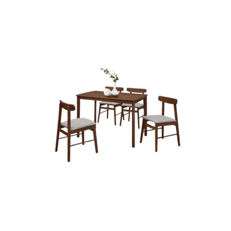 DHEP Wt 114x71cm 1+4 Solidwood Walnut Color JIRISAN (WALNUT)-image 3
