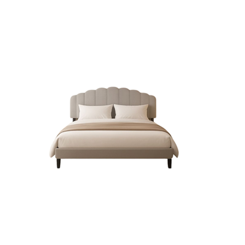DHEP Q Divan Bed Fabric Grey Water Resistant Fabric LUMI-image null