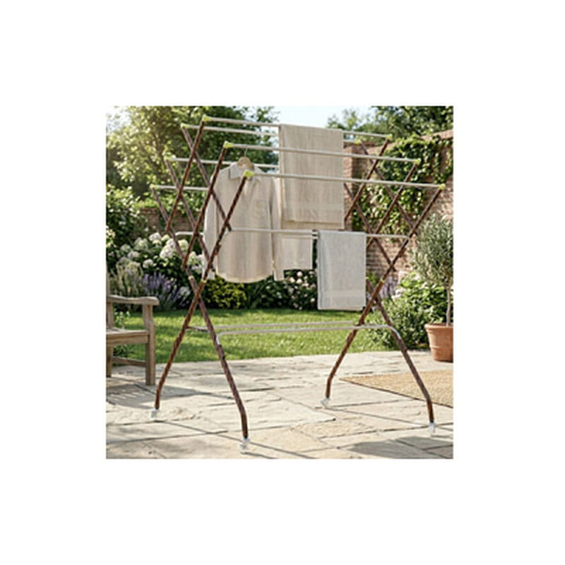 Outdoor Clothes Hanger Metal 10 Bar ASA-image 2