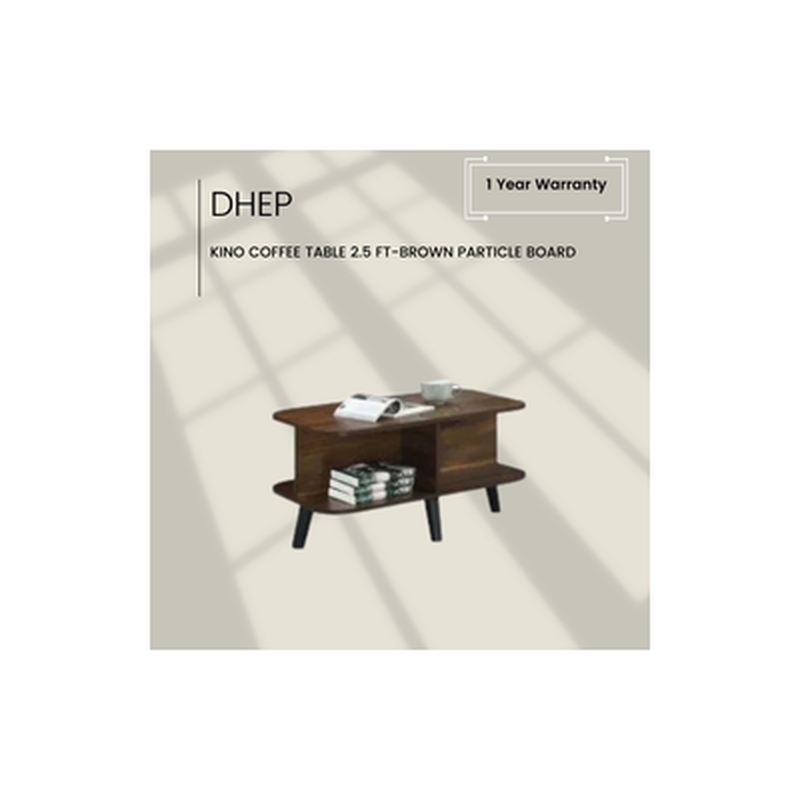DHEP Coffee Table 2.5 Ft-brown Particle Board KINO-image 2