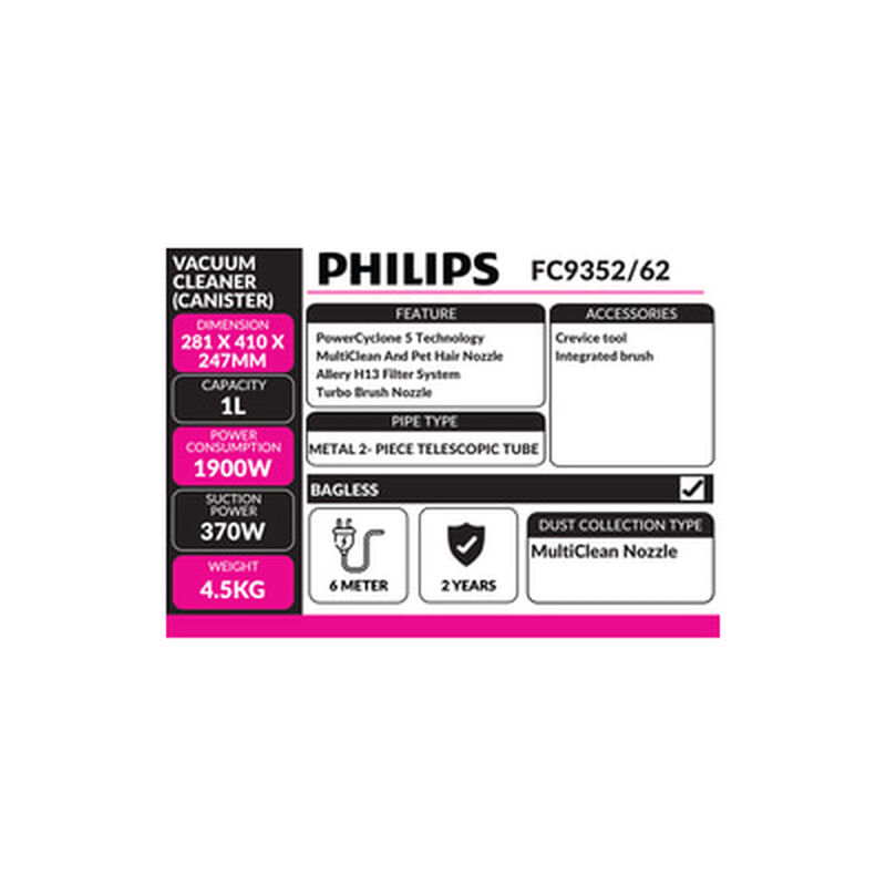 PHILIPS Vacuum Cleaner FC9352/62-image 7