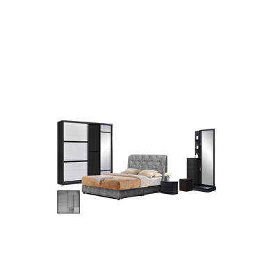 HH Kc-6x8ft Q 5pc Br Set Pu Black BINTANG
