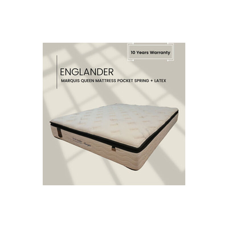 ENGLANDER Mf 11.5in Q Pocket Mat 5z Pocket+latex+wool Fab MARQUIS-image 1