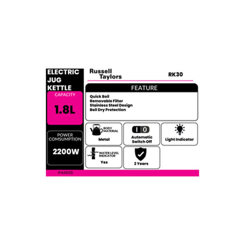R.TAYLORS Kettle 1.7l RK30-image 8