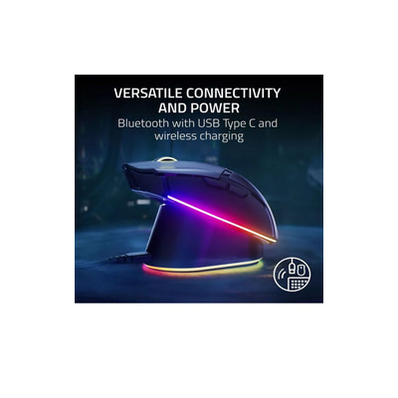 RAZER Rgb Wireless Gaming Mouse COBRA PRO WHITE-image 7