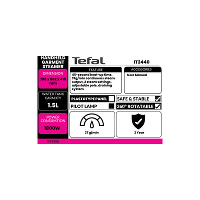 TEFAL Garment Steamer IT2440-image 3