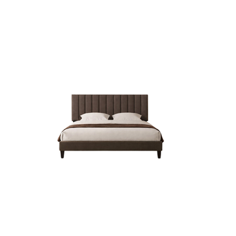 DHEP Q Divan Bed Fabric Brown Water Resistant Fabric SIERRA Q-image null