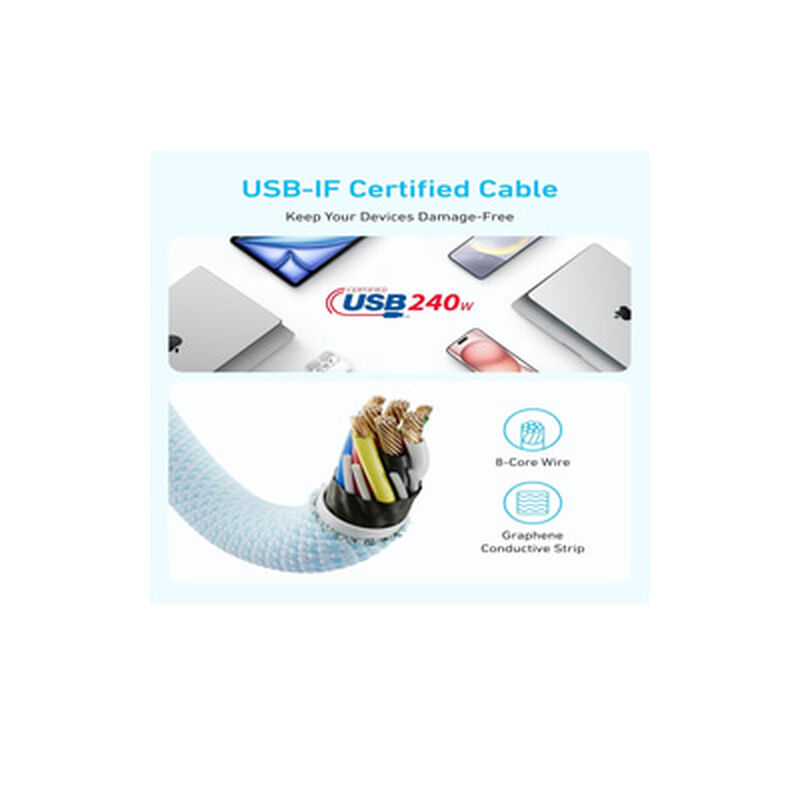 ANKER Usb-c To Usb-c Cable 1m Anker Zolo 240w Black A8060H11-image 6