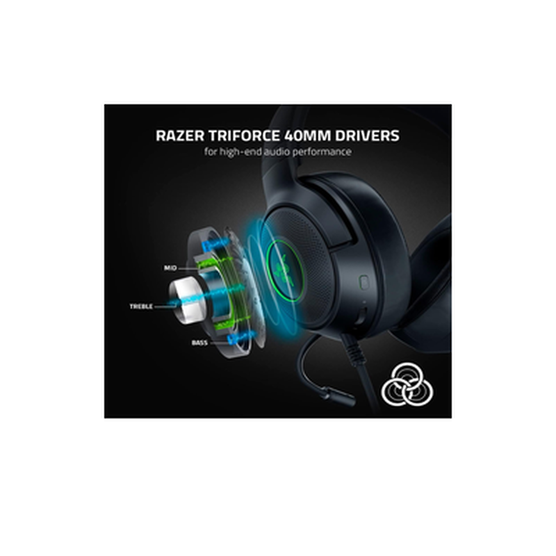 RAZER Wired Gaming Headsets KRAKEN V3 X (2023)-image 5