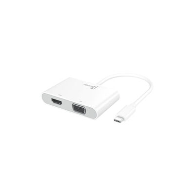 J5CREATE Usb-c To Vga+hdmi Usb3.0+pd Adapter JCA175