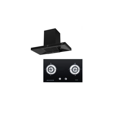 ELBA Designer Hood+glass Stove Kcode EH-R9033+K8842G BK