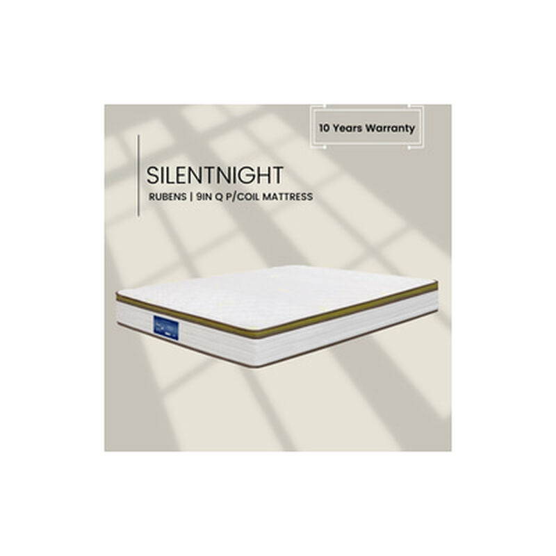 SILENTNIGHT Mf 9in Q Pocket Mat Pocket Coil+foam Encase RUBENS-image 1