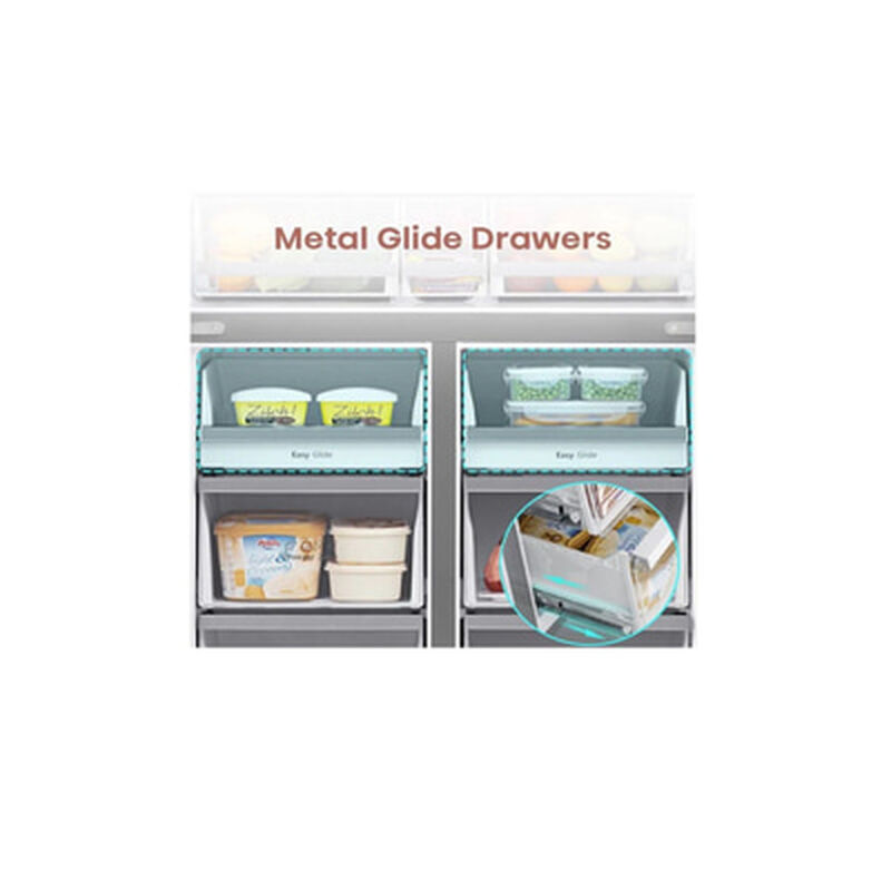 HISENSE 4 Door Fridge 720l (white+khaki Glass) RQ768N4AW-KU-image 4