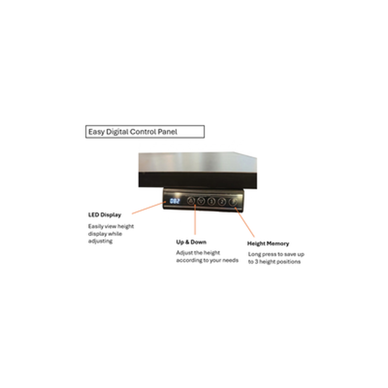 DHEP Adjustable Electic Desk Black Color IRUMA (BLACK)-image 4