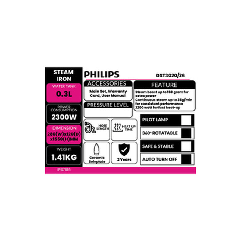 PHILIPS Steam Iron DST3020/26-image 4