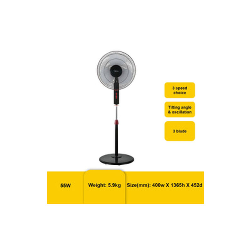 MIDEA 16in Stand Fan MF-16FS10N-image 1