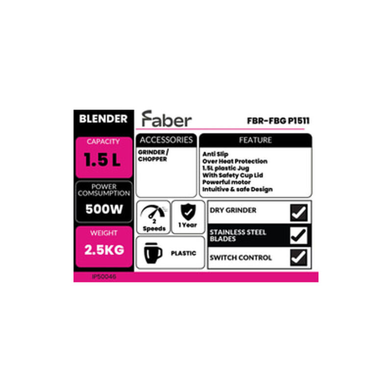FABER Blender 1.5l FBR-FBG P1511-image 5