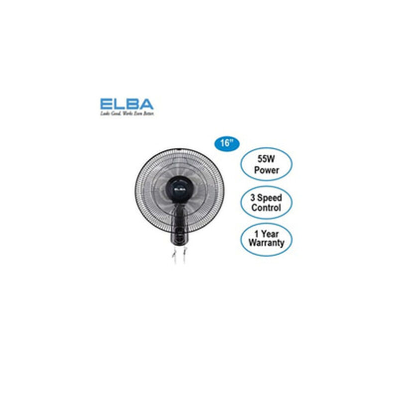 ELBA 16in Wall Fan EWMF-E1645BK-image 2
