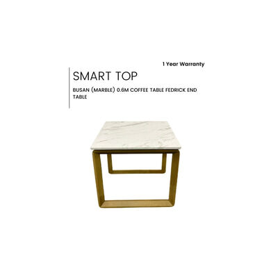 SMART TOP 0.6m Coffee Table Fedrick End Table BUSAN (MARBLE)