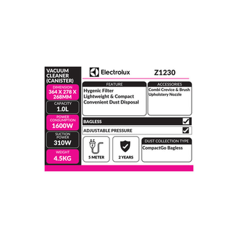 ELECTROLUX Vacuum Cleaner Z1230-image 7