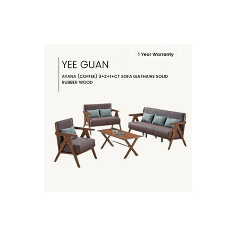 YEEGUAN 3+2+1+ct sofa leathaire-image 2