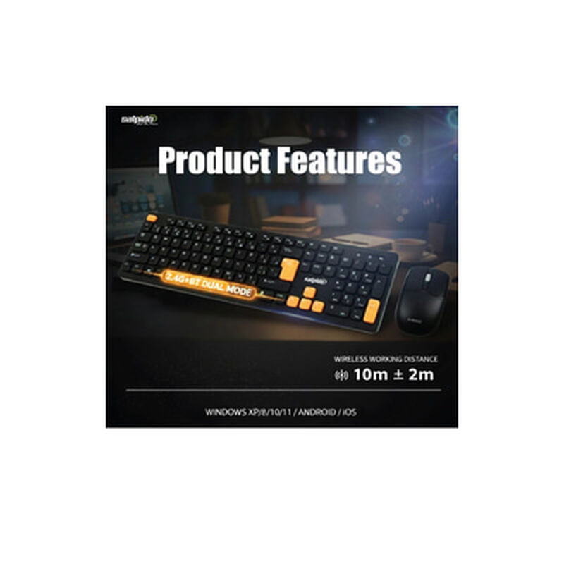 SALPIDO Bluetooth Keyboard G-750(BLK)-image 6