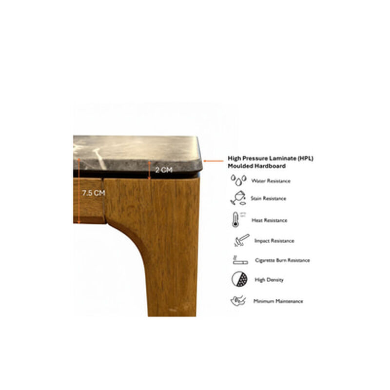DHEP Wt 114x71cm 1+4 Solidwood Walnut Color JIRISAN (WALNUT)-image 5