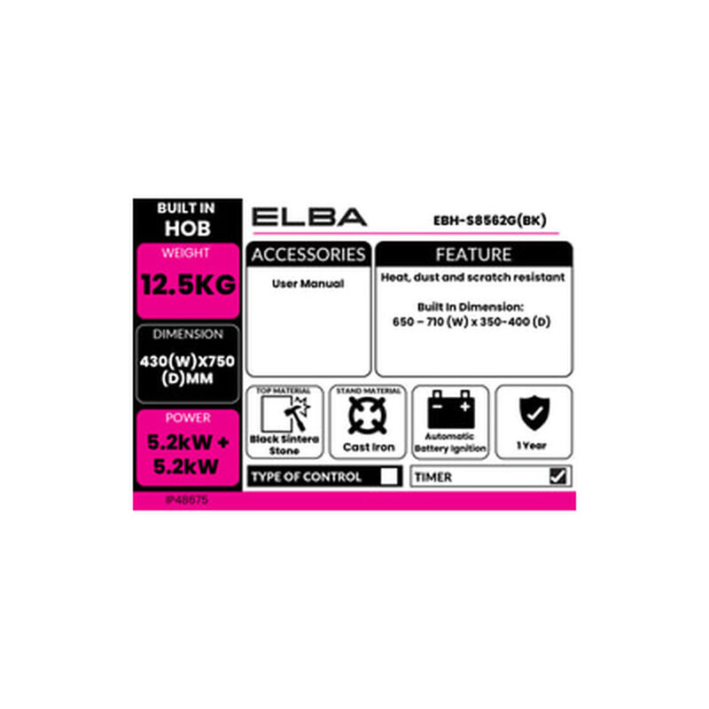 ELBA Built in glass hob-image 4