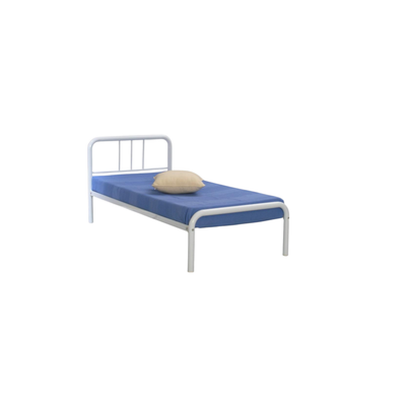 TUBE HOME S Metal Bedframe (blm) White Metal S Bed ORION-image null