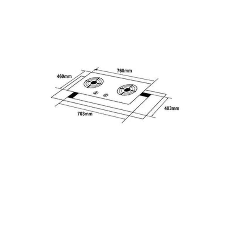 ELBA Built In Hob EGH-K8842G(BK)-image 3