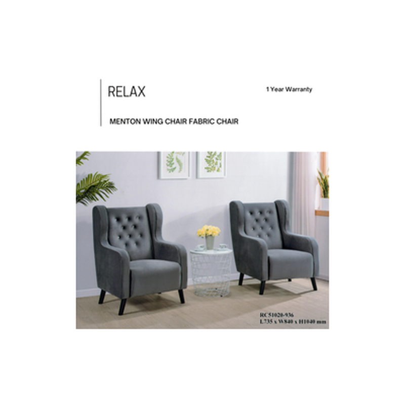 RELAX Wing Chair Fabric Chair MENTON-image null