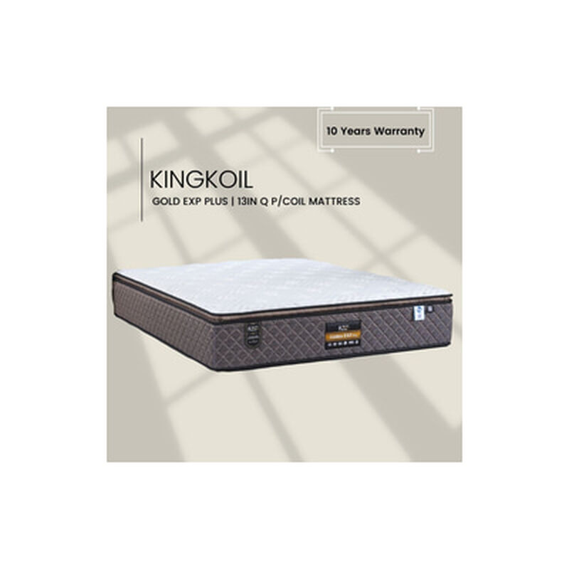 KINGKOIL Mf 13in Q Pocket Mat 3z Pocket+pillow Top GOLD EXP PLUS-image 1
