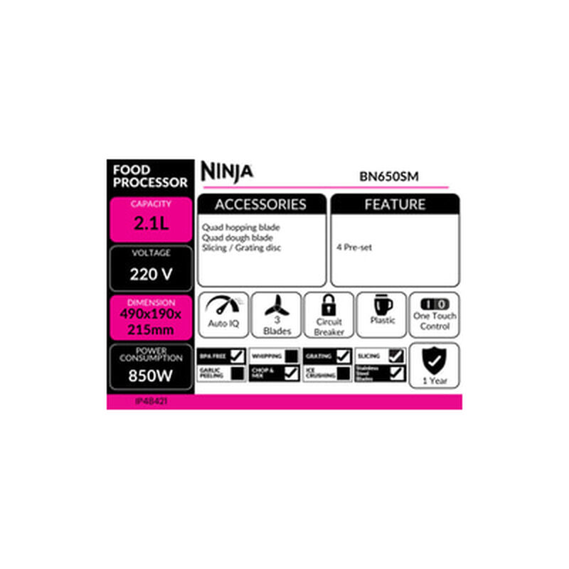 NINJA Food Processor 2.1l BN650SM-image 10