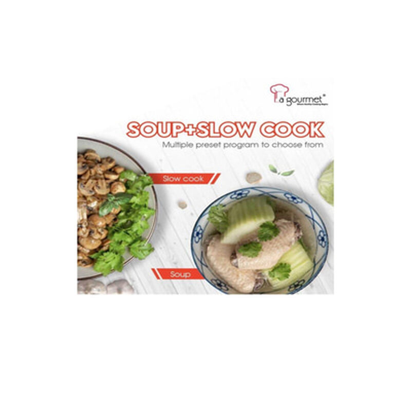 LA GOURMET Jar Rice Cooker 1.5l Titanium Black RC40GR-image 3