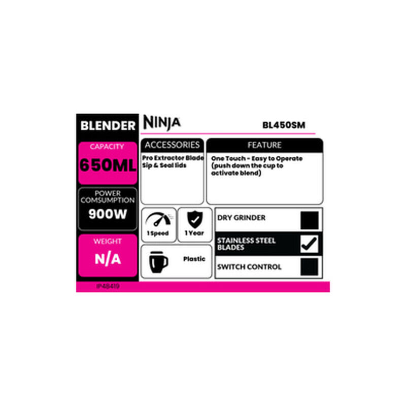NINJA Pro Blender BL450SM-image 6