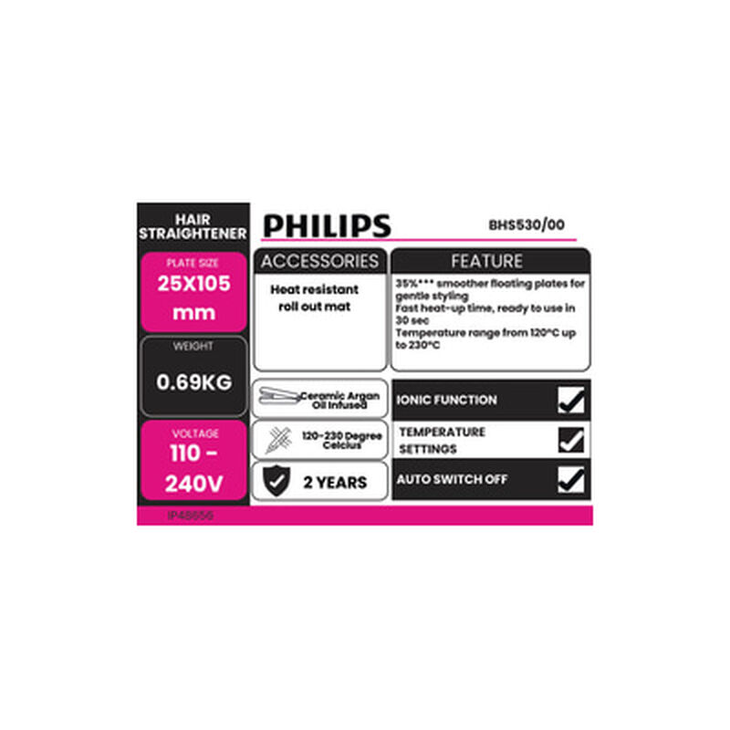 PHILIPS Hair Straightener BHS530/00-image 5