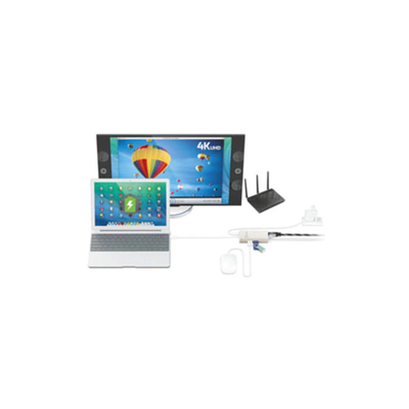 J5CREATE Type-c Multi-adapter Hdmi Ethernet/usb3.0 Hub/pd2.0 JCA374-image 2