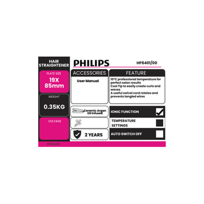 PHILIPS Hair Straighener HP8401/00-image 5