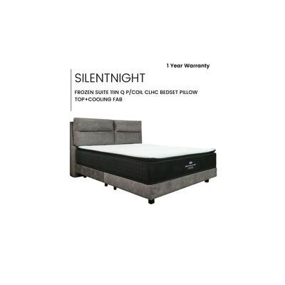 SILENTNIGHT Cs 11in Q Pocket Bedset Pillow Top+frost-max Fab FROZEN SUITE