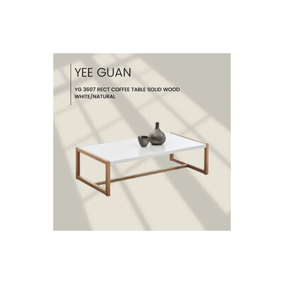 YEEGUAN Rect Coffee Table Solid Wood White/natural YG 3607