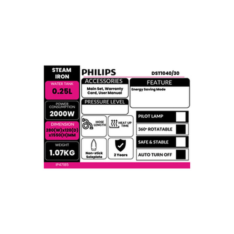 PHILIPS Steam Iron DST1040/30-image 5